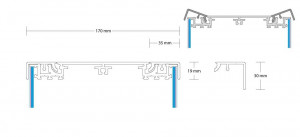 Dia Leuchtkasten Beidseitig 170mm