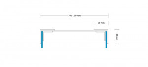 Profil 4 Beidseitig 100 200 Mm